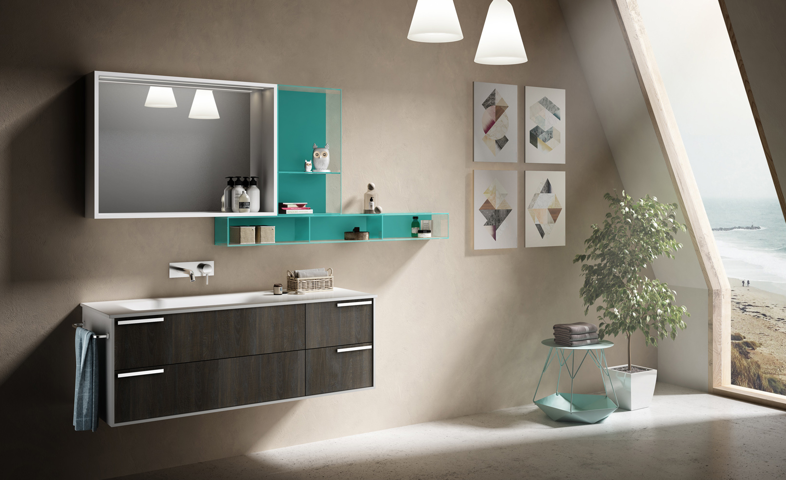 Composizione 03 Serie Profilo Mobili Bagno GranTour