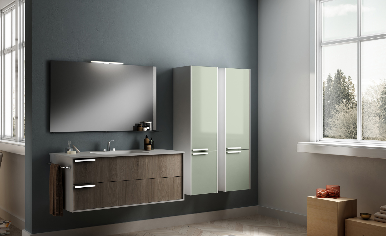 Composizione 04 Serie Profilo Mobili Bagno GranTour