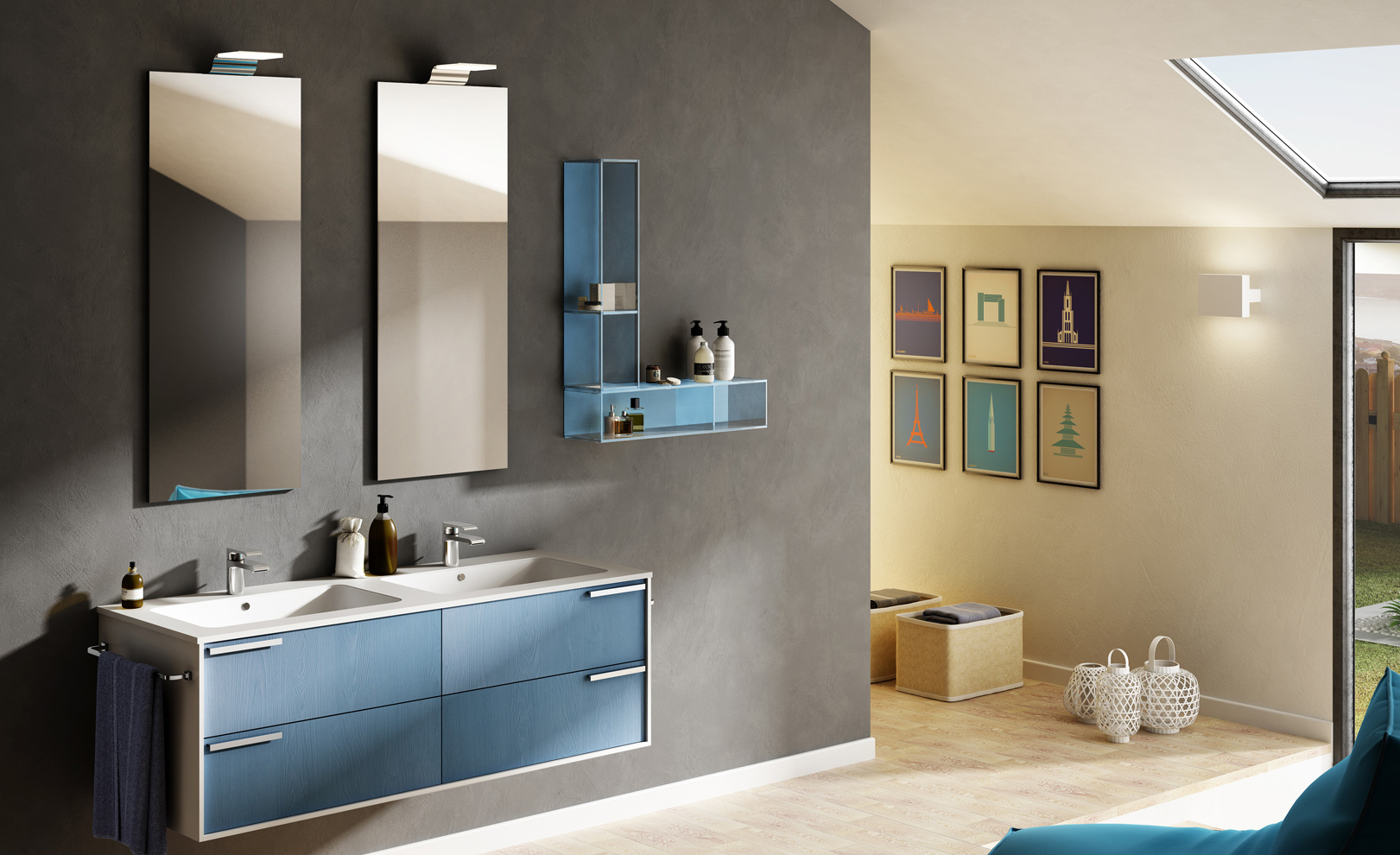 Composizione 05 Serie Profilo Mobili Bagno GranTour