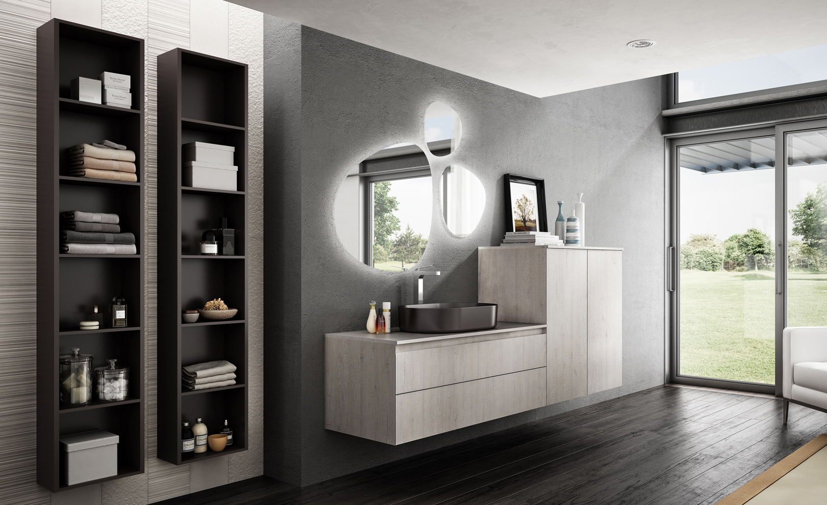 Composizione 10 Serie Quarantacinque Mobili Bagno GranTour