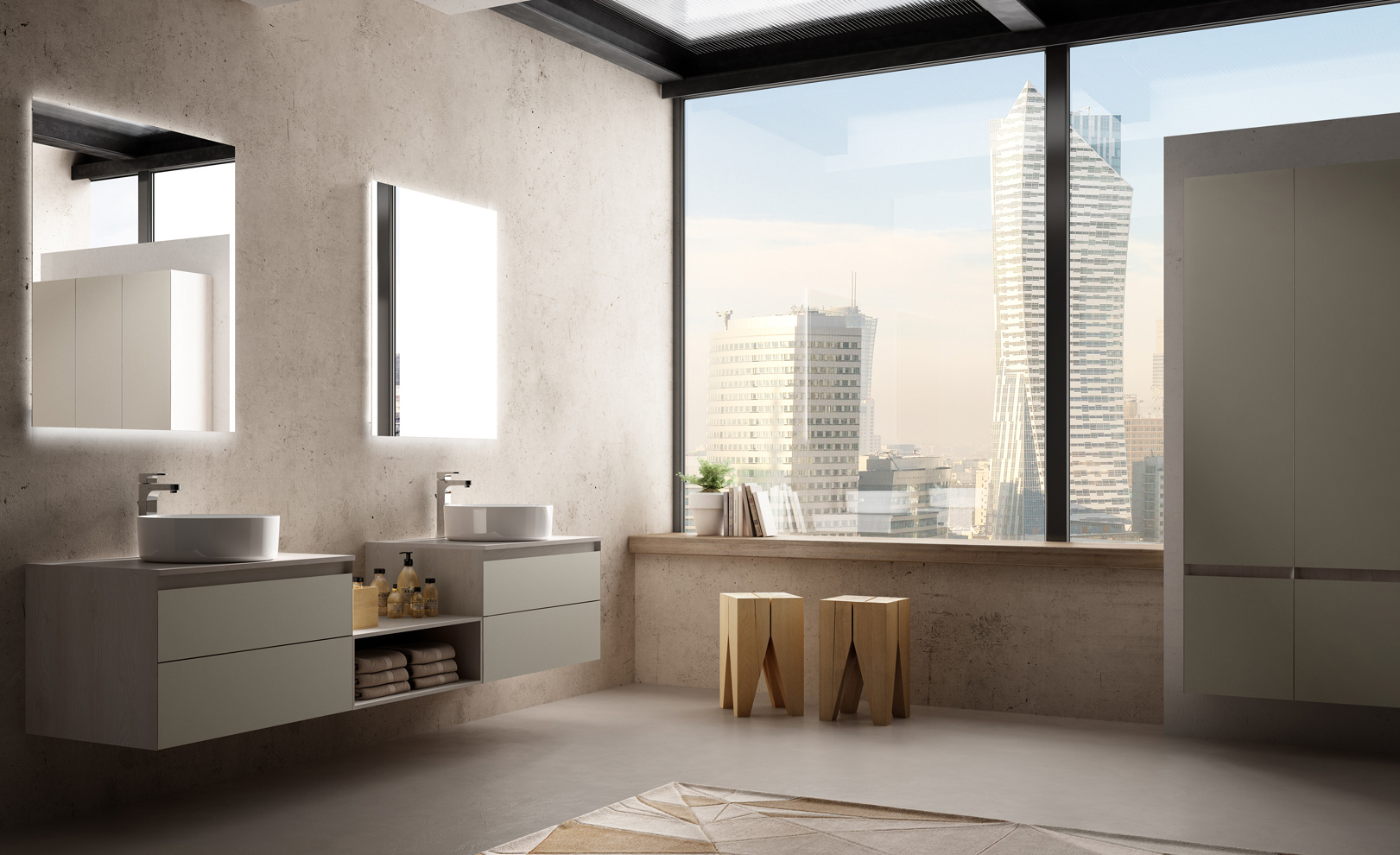 Composizione 07 Serie Quarantacinque Mobili Bagno GranTour