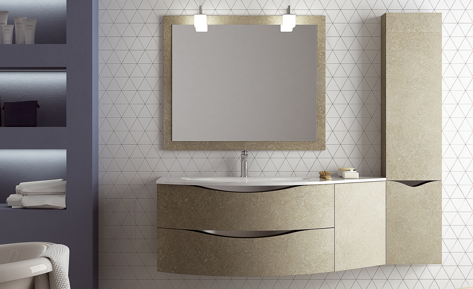 Composizione 11 Serie Time Light Mobili Bagno GranTour