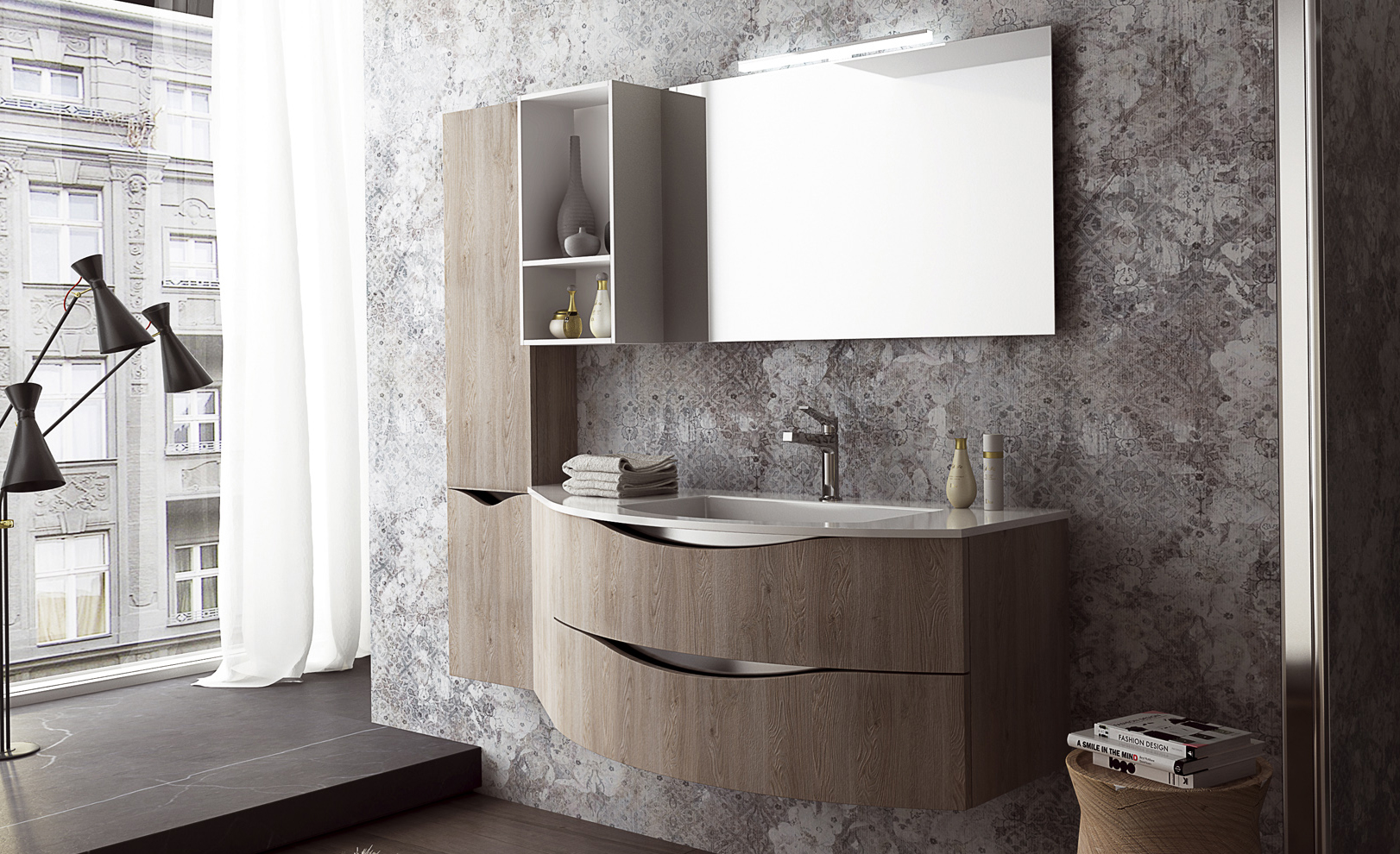 Composizione 12 Serie Time Light Mobili Bagno GranTour