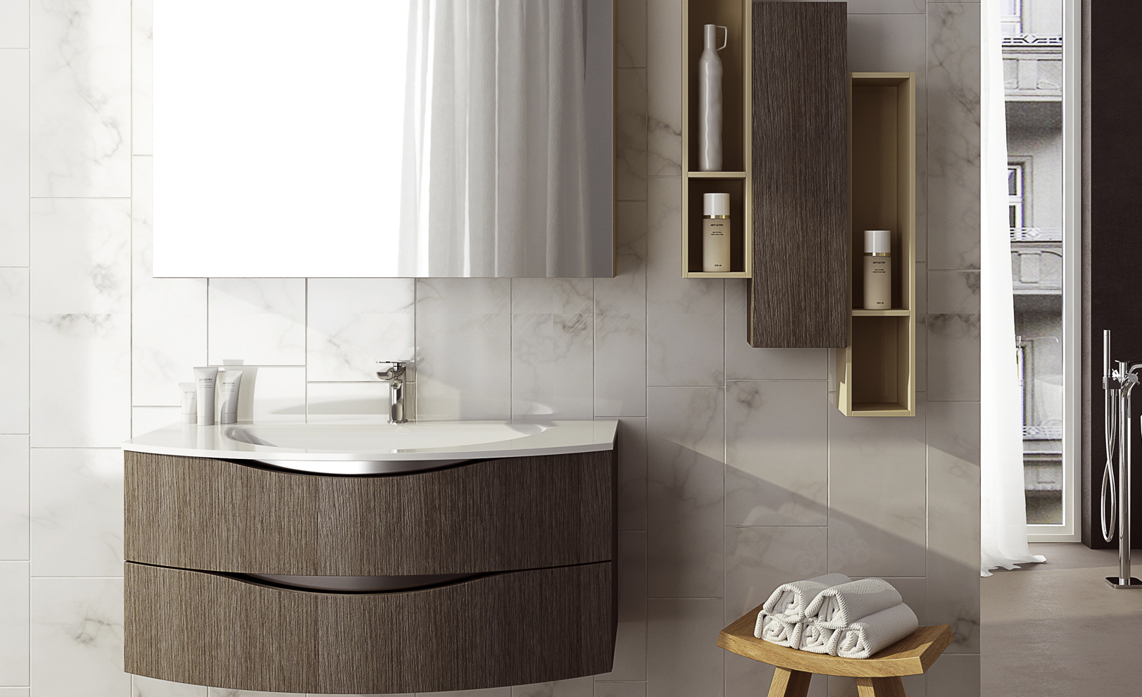 Composizione 03 Serie Time Light Mobili Bagno GranTour