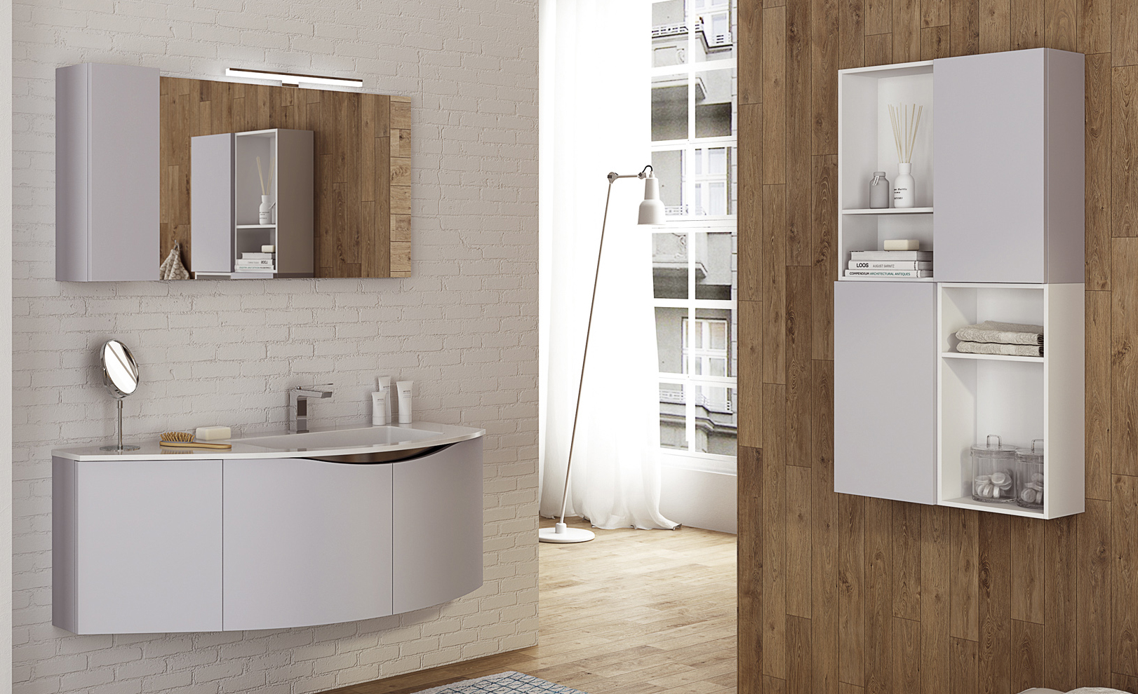 Composizione 05 Serie Time Light Mobili Bagno GranTour