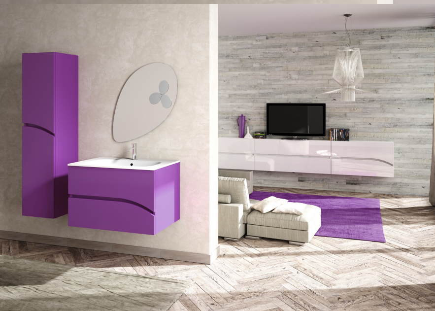 E-605 serie Euro 6 Contemporaneo Mobili Bagno Licor