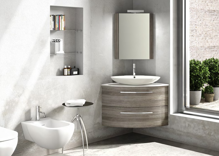 E-612 serie Euro 6 Contemporaneo Mobili Bagno Licor