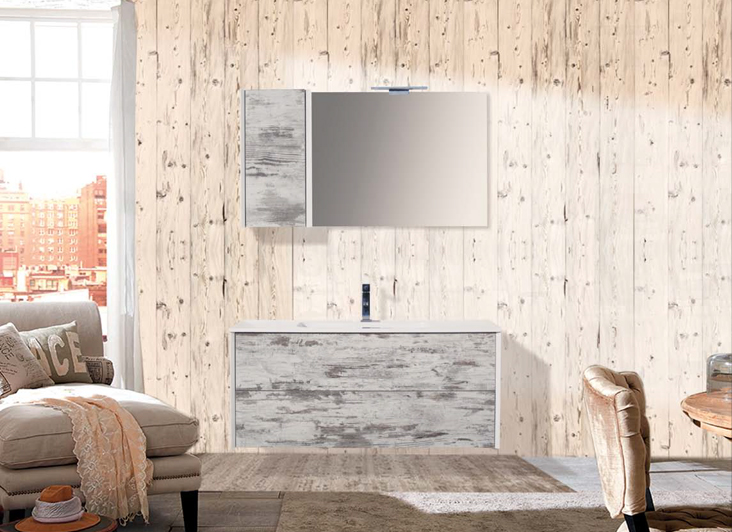 Composizione 3 45° serie Moderna Mobili Bagno RedLine