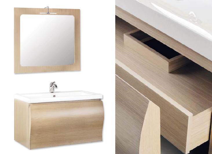 Composizione 2 Figi serie Moderna Mobili Bagno RedLine