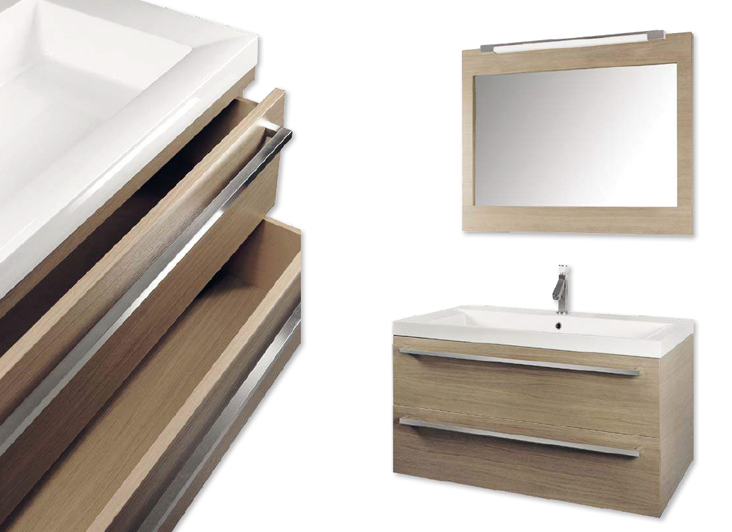 Composizione 1 Matrix serie Moderna Mobili Bagno RedLine