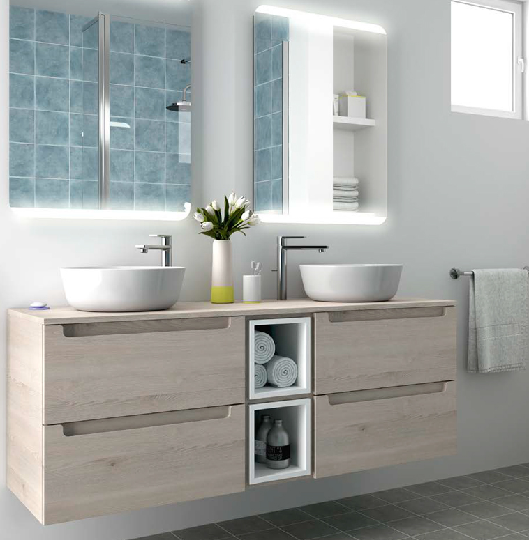 Composizione 10 serie Monterrey Mobili Bagno Salgar