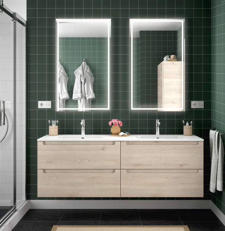 Composizione 13 serie Monterrey Mobili Bagno Salgar