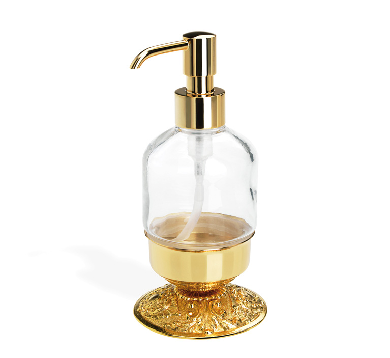 NT30AP serie NOTO LIGHT Dosatore sapone liquido da appoggio Finitura Cromo o Oro Accessori Classici Arredo Bagno Stilhaus