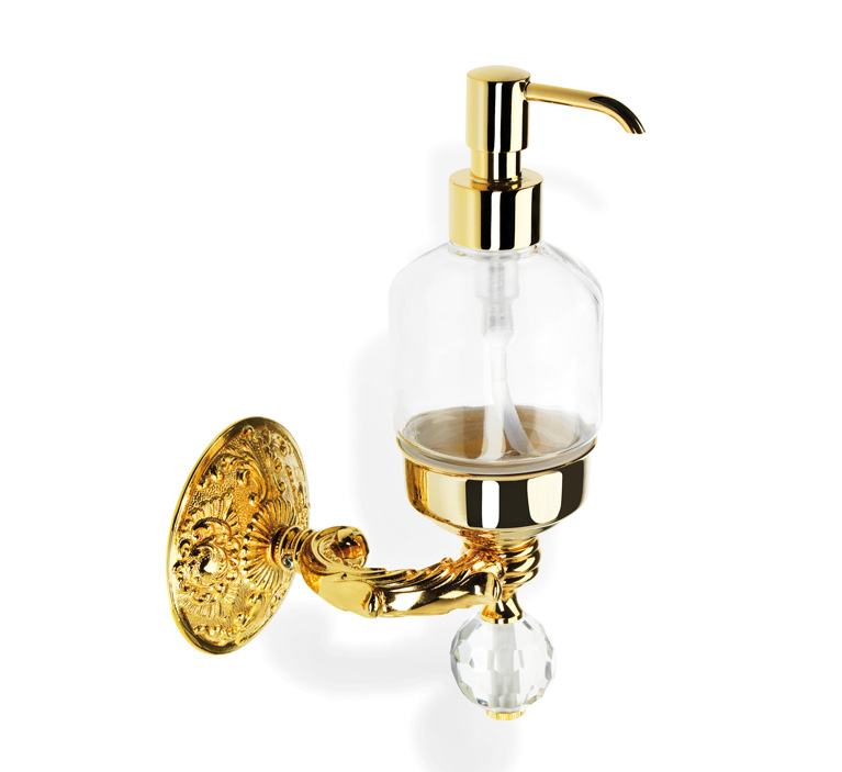 NT30V serie NOTO LIGHT Dosatore sapone liquido a parete Finitura Cromo o Oro Accessori Classici Arredo Bagno Stilhaus