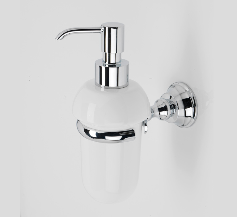 SM30 serie SMART Dosatore sapone a parete Finitura cromo, cromo+oro o bronzo Accessori Classici Arredo Bagno Stilhaus