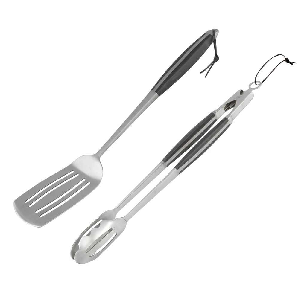 Premium Stainless Steel Tongs + Spatula Kit serie Accessori da cucina Campingaz