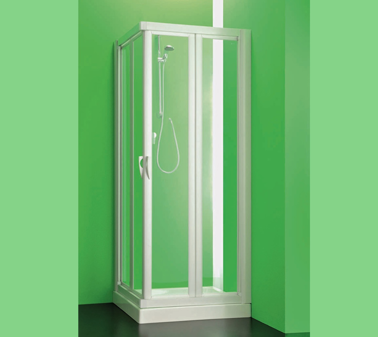 FLEX Serie SKIPPER Angolo 2 porte a Soffietto Profilo PVC  Box Doccia Forte srl Accessori Doccia