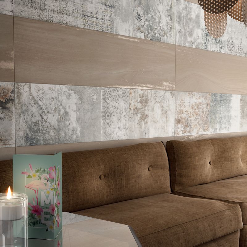 Wall: Stories 30x120, Wood Beige 30x120 Crea Contemporaneo Ariana Piastrelle & Mosaici