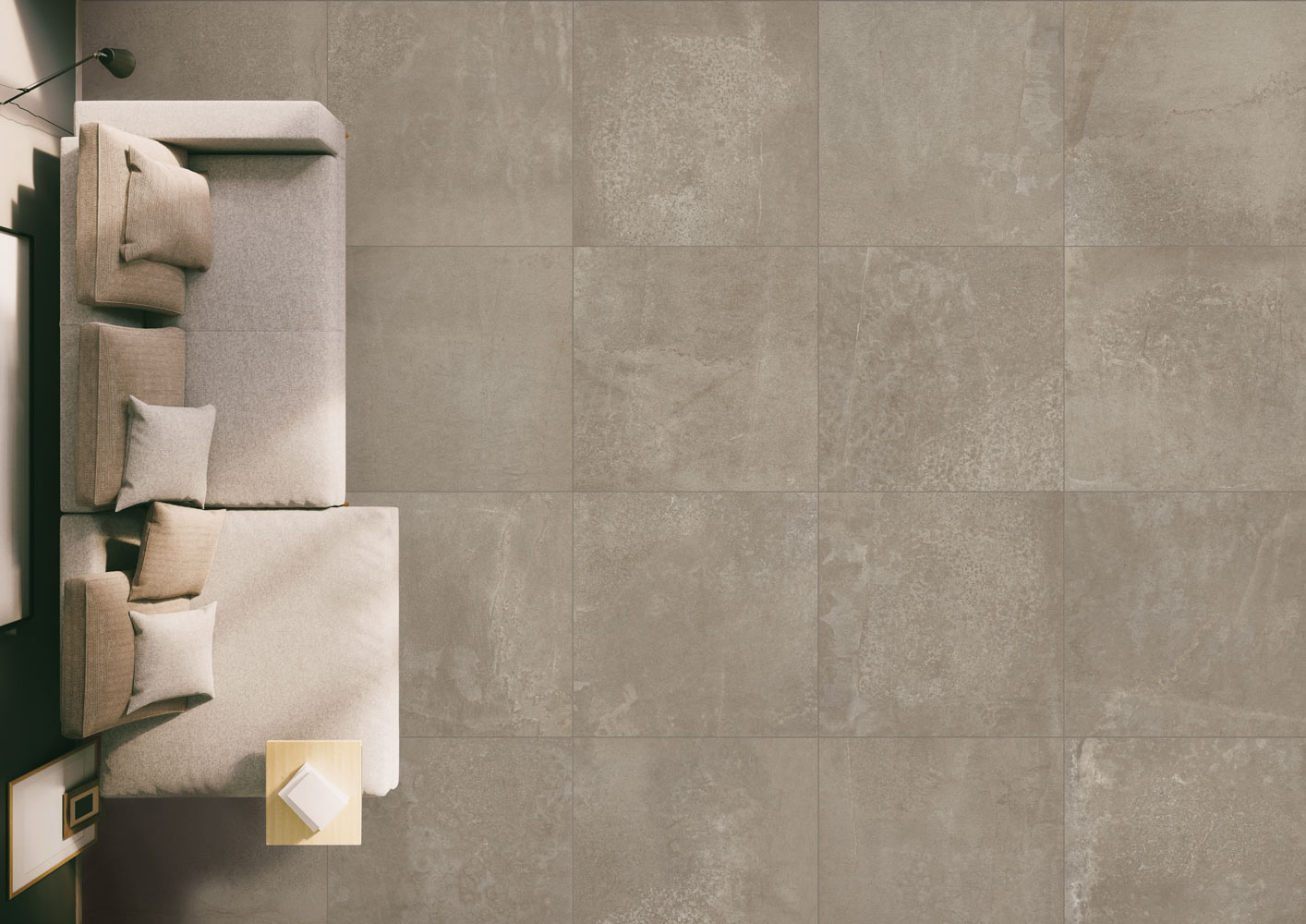 Floor: Off Taupe 90x90 Serie Hybrid Gres Porcellanato Moderno Arpa Ceramiche Piastrelle & Mosaici