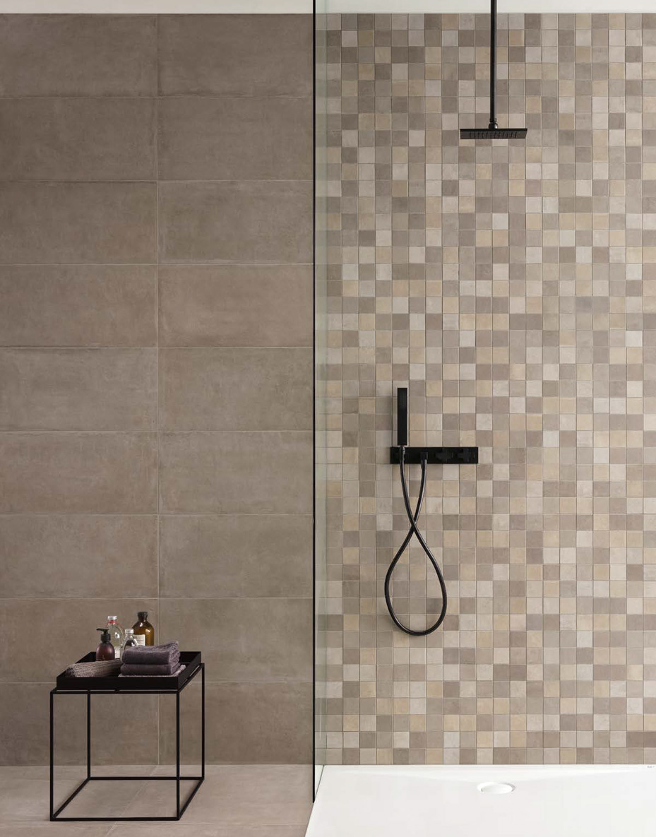 Gray 30x60 / 60x60 Naturale + Mosaico Mix Gres fine porcellanato ad impasto colorato Claymood Serie Floor and More Piemme Ceramiche Piastrelle & Mosaici