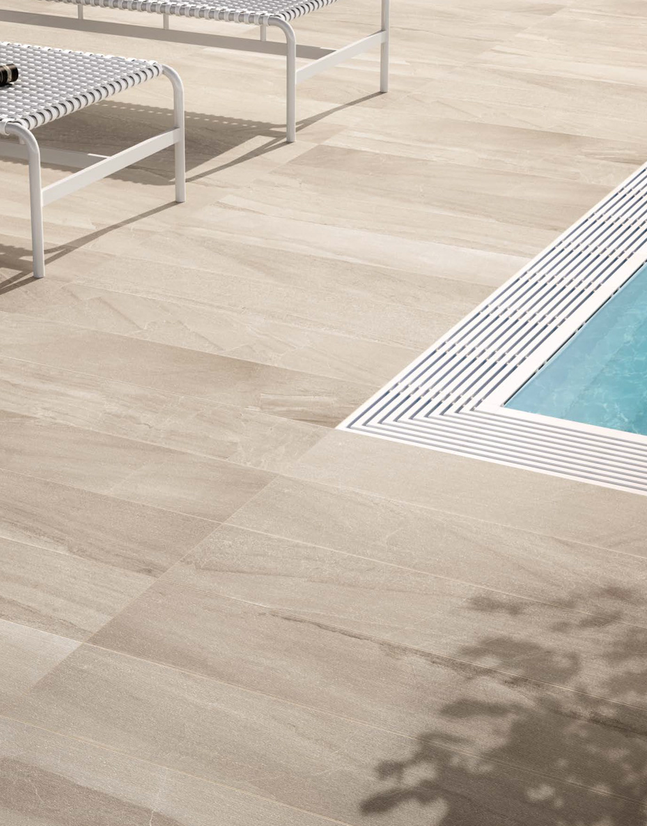 Tortora Geo Velvet 22,5x90 Grip Effetto Pietra Gres fine porcellanato ad impasto colorato Geostone Serie Floor and More Piemme Ceramiche Piastrelle & Mosaici