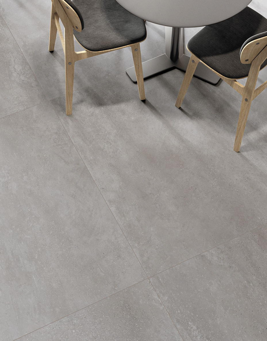 Ash 119,5x119,5 Naturale Effetto Cemento Gres fine porcellanato Glitch Designed by Benoy Serie Floor and More Piemme Ceramiche Piastrelle & Mosaici