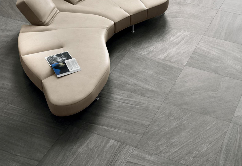 Piombo 80x80 Naturale Effetto Pietra Gres fine porcellanato ad impasto colorato Purestone Serie Floor and More Piemme Ceramiche Piastrelle & Mosaici