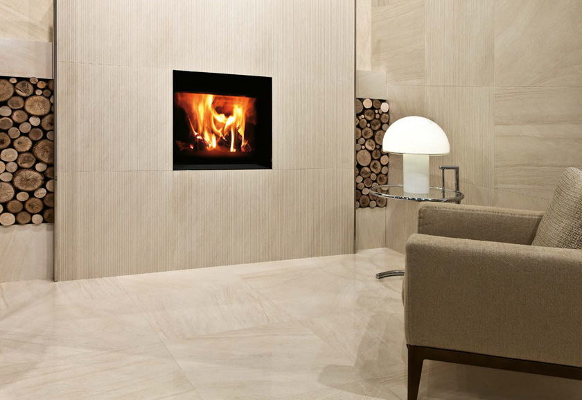 Beige 60x60 Levigato + Beige Linea 30x60 Effetto Pietra Gres fine porcellanato ad impasto colorato Purestone Serie Floor and More Piemme Ceramiche Piastrelle & Mosaici