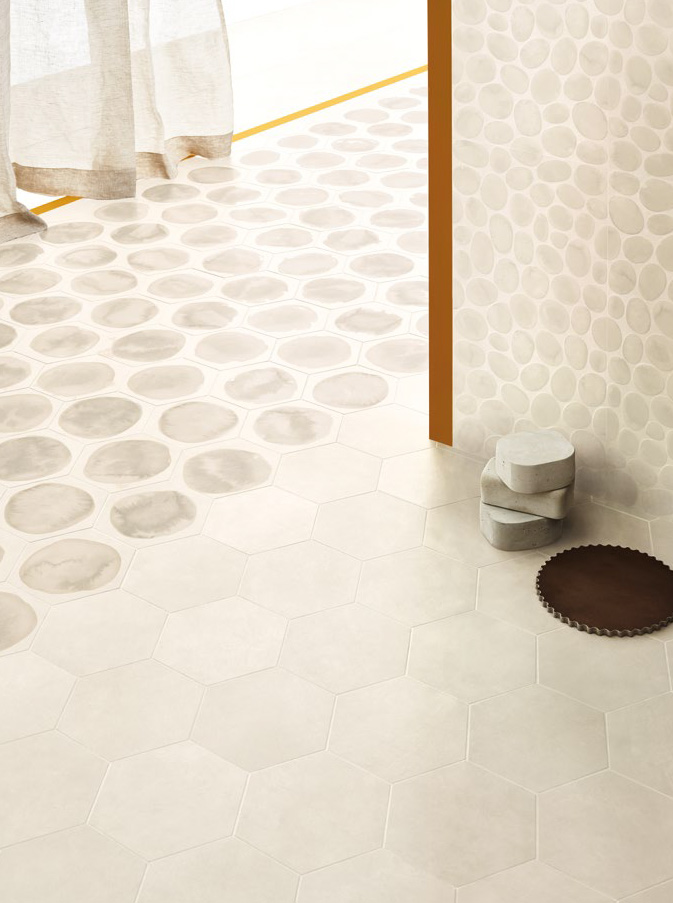 Noon 17,5x20,5 / 80x80 + Noon Blot 17,5x20,5 + Noon Mesh 30x60 Naturale Effetto Cemento Gres fine porcellanato Shades by Gordon Guillaumier Serie Floor and More Piemme Ceramiche Piastrelle & Mosaici