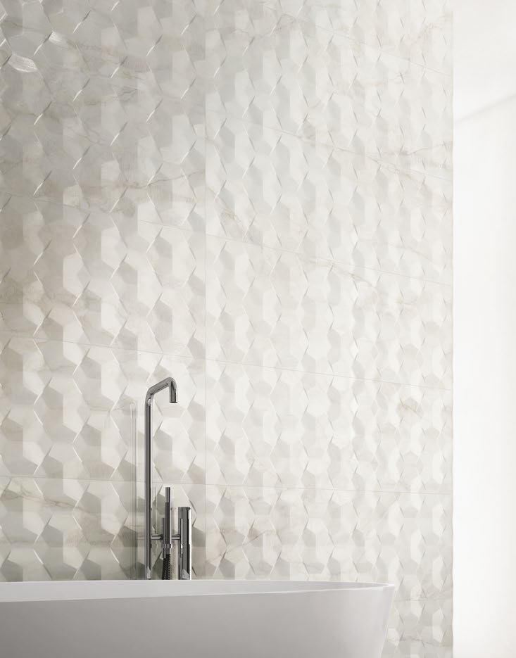 Majestic Hive Pearl Ret 40x120 Aspetto Marmo Serie Majestic Valentino by Piemme Ceramiche Piastrelle & Mosaici