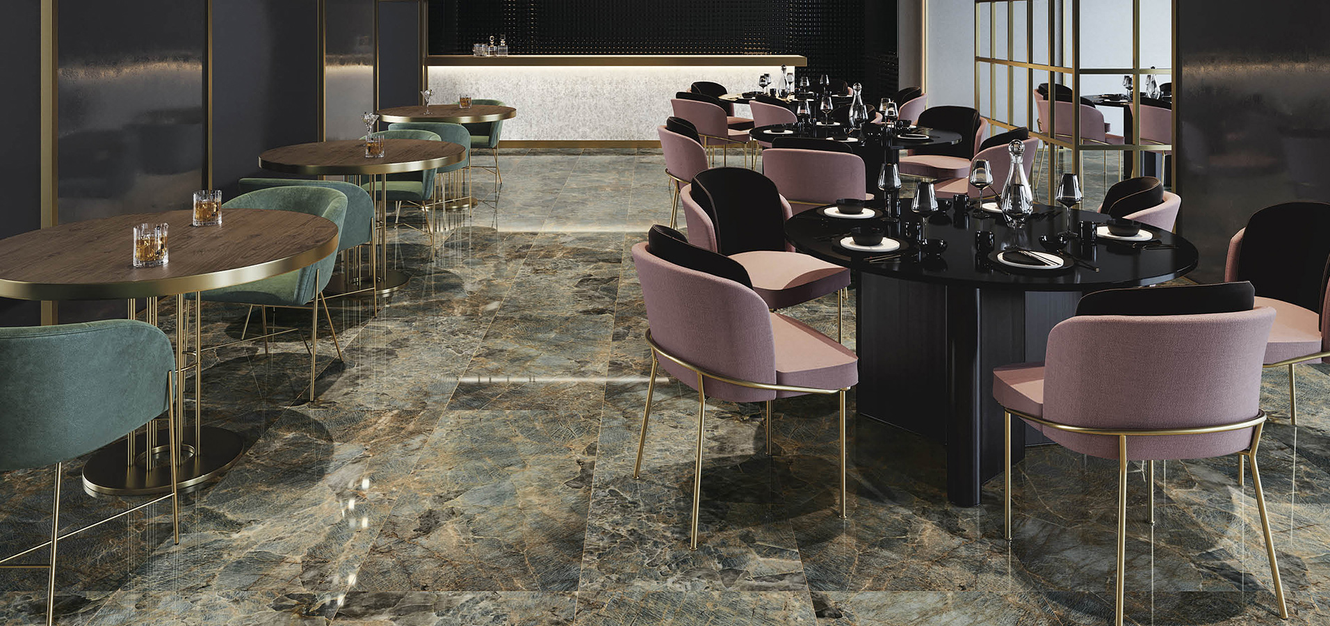 Aspetto Marmo Gres fine porcellanato ad impasto colorato Serie Opulence Valentino by Piemme Ceramiche Piastrelle & Mosaici