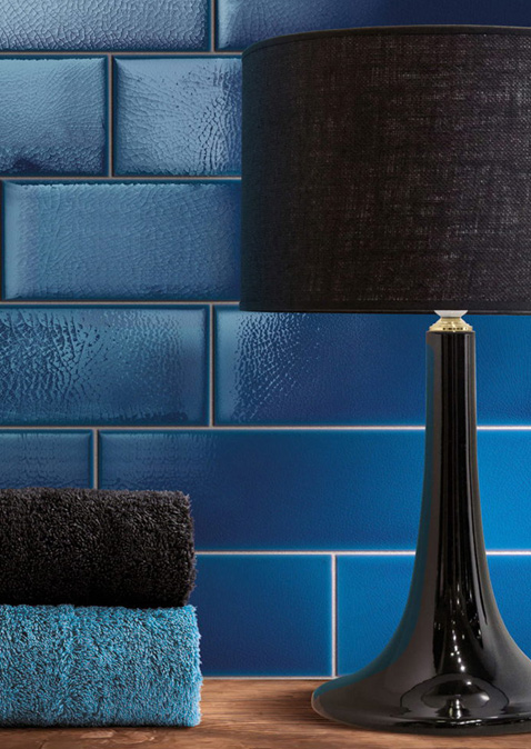 Wall: PITRIZZA > Blu Oltremare 10x30 Serie Pitrizza & Marezzati Cerasarda Piastrelle & Mosaici