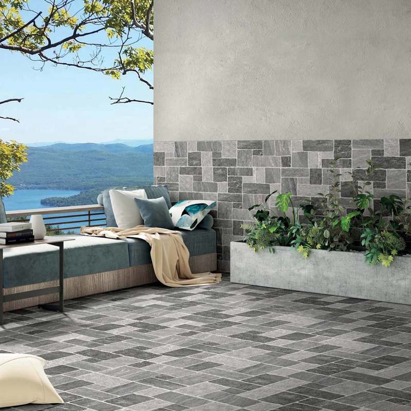 Muro di Siena 31x62 Gres porcellanato Rettificato R11 Pietra di Vals Out Serie Outdoor Dado Ceramica Piastrelle & Mosaici