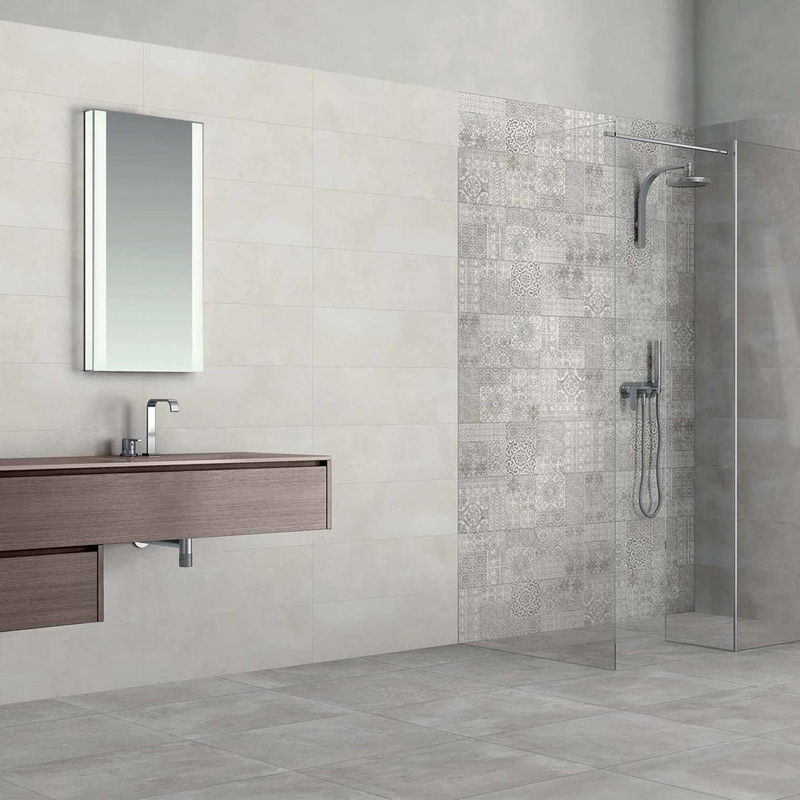 Pearl 25x75 + Grey 25x75 + Mix Decoro 25x75 Satinato Bicottura atomizzata Vinci Serie Wall Design Dado Ceramica Piastrelle & Mosaici