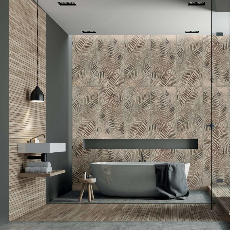 Bronze Fern 60x120 Rettificato R9 Gres Porcellanato Wallpapers Serie Wall Design Dado Ceramica Piastrelle & Mosaici