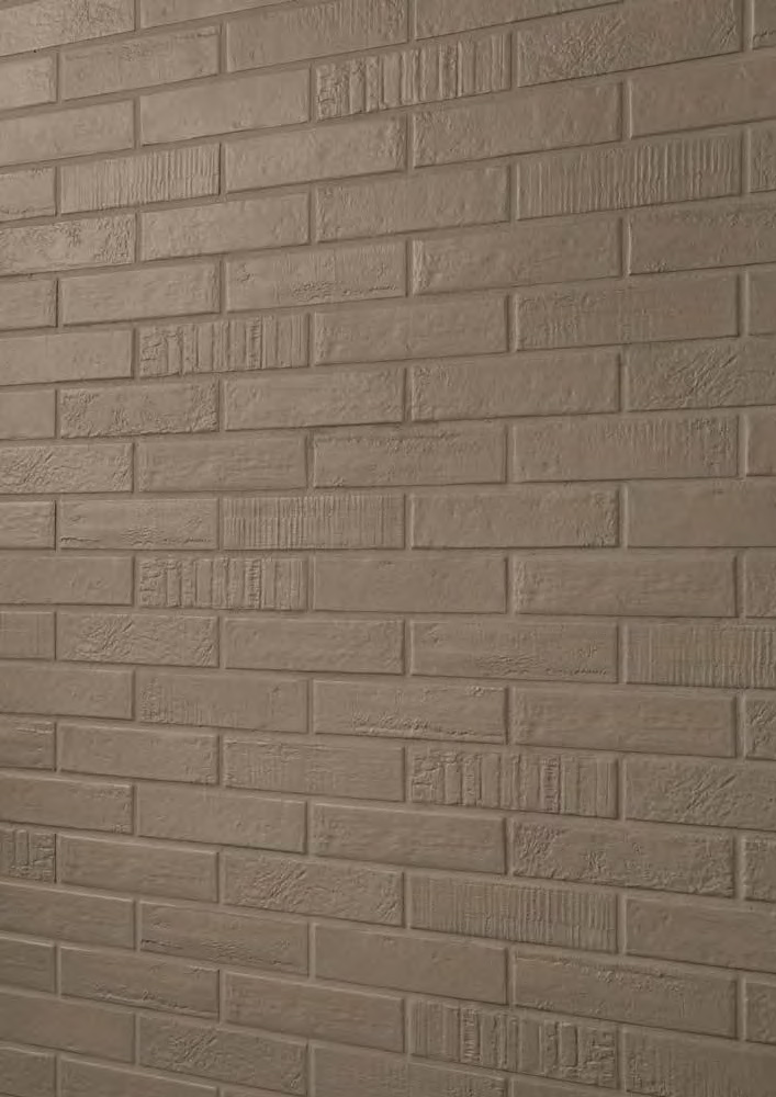 Tortora Nat. 6x25 Brick Design Serie Effetto Pietra Emilceramica Piastrelle & Mosaici