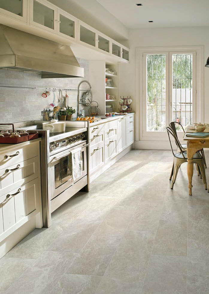 Wall: Ivory Nat. 7x28 Floor: Ivory Nat. Rett. 30x60 Brixen Stone Serie Effetto Pietra Emilceramica Piastrelle & Mosaici