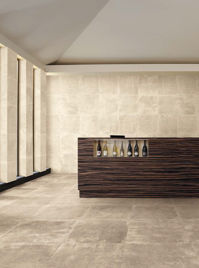 Beige 60x60 + Nut 60x60 Naturale Rett. Petra Serie Effetto Pietra Emilceramica Piastrelle & Mosaici