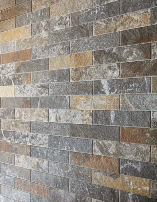 Brick Spacco Multicolor Nat. 6x25 Piase Serie Effetto Pietra Emilceramica Piastrelle & Mosaici