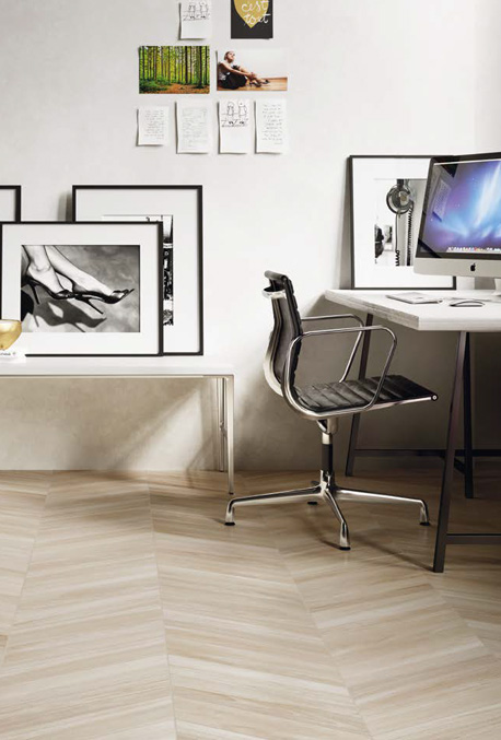 White Chevron Nat. 11x54 Sleek Wood Serie Effetto Legno Emilceramica Piastrelle & Mosaici