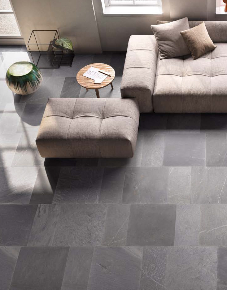 Dark Grey 60x60 / 30x60 Naturale Rettificato Tracce Serie Effetto Pietra Emilceramica Piastrelle & Mosaici