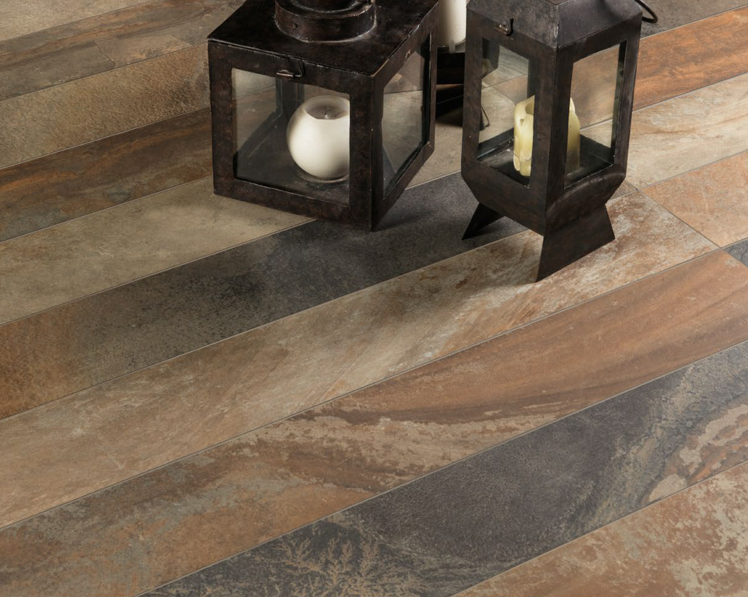 Slate Multicolor Nat. Rett. 15x120 Cornerstone Serie Effetto Pietra Ergon Piastrelle & Mosaici