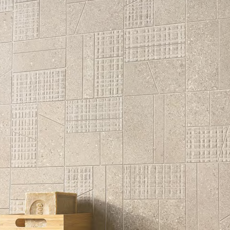 Sand Big Mix 30x30 Grain Stone Serie Effetto Pietra Ergon Piastrelle & Mosaici