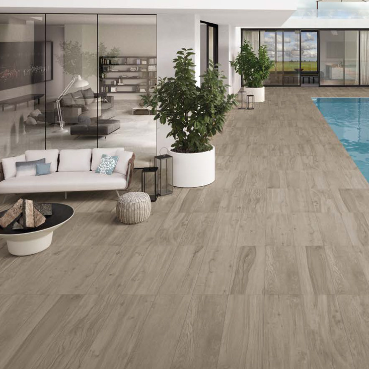 Grey Pepper Rett. 40x120 20mm Wood Talk Serie Effetto Legno Ergon Piastrelle & Mosaici