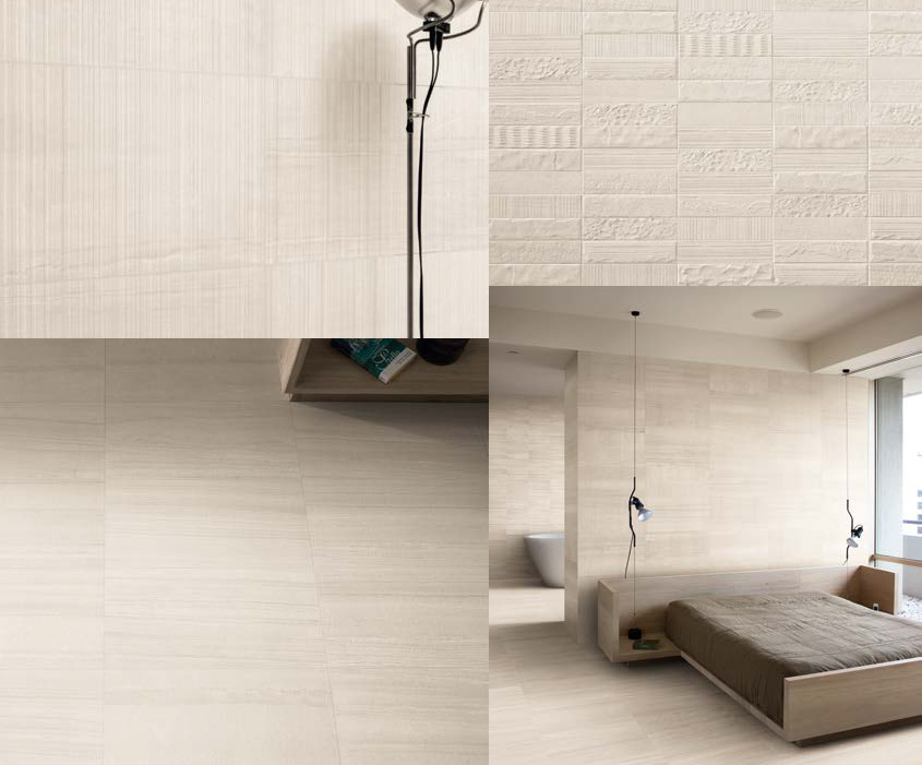 Sand 30x60 + Backface Sand 30x60 + Brick Medley Sand 6x25 Evo-Q Serie Effetto Pietra Provenza Piastrelle & Mosaici