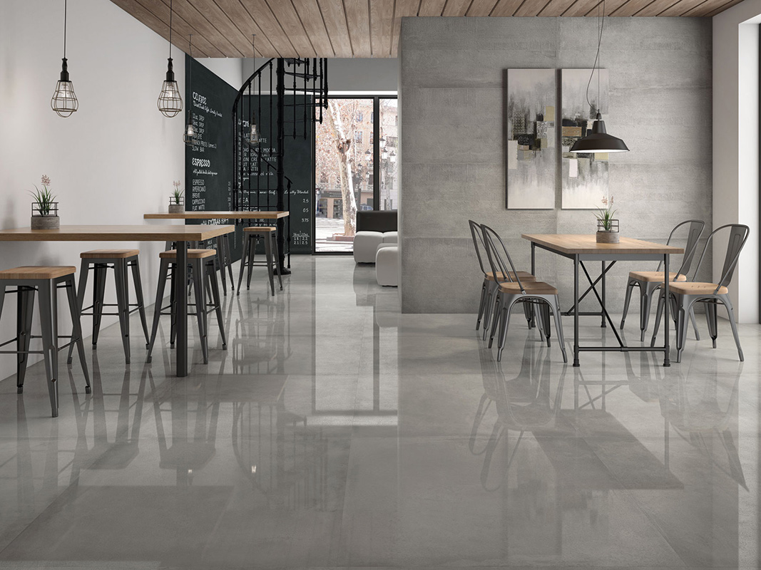 Xtrem Grey 60x120 Rett. + Grey 100x100 Rett. Lappato Plus Pavimento Gres Porcellanato One Serie Effetto Cemento Ibero Porcelánico Piastrelle & Mosaici