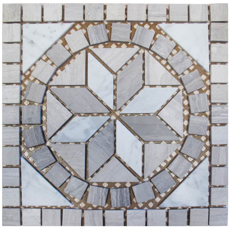 OSLO 30x30 ROSONE Pietra Naturale Opaca Serie Fasce&Rosoni Hydre Ston Piastrelle & Mosaici