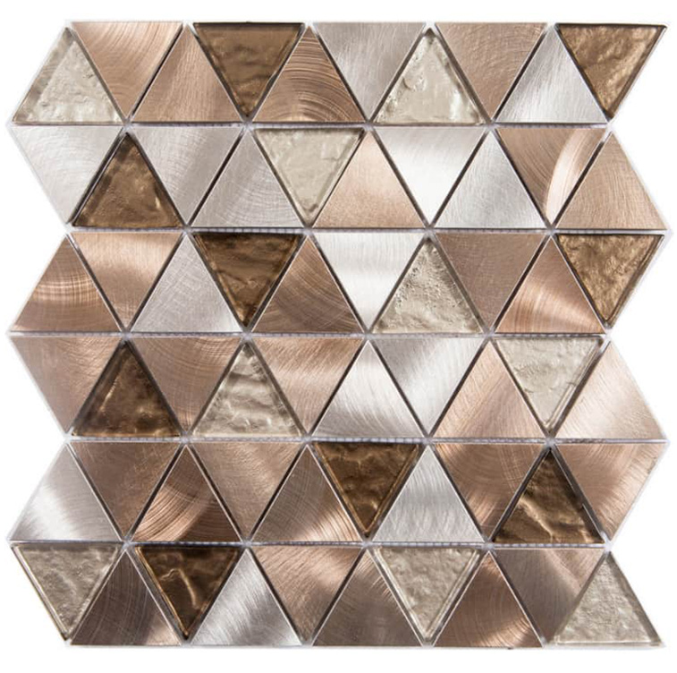 TRINITY BRONZE Alluminio / Vetro Lucida / Satinata Serie Metal Hydre Ston Piastrelle & Mosaici