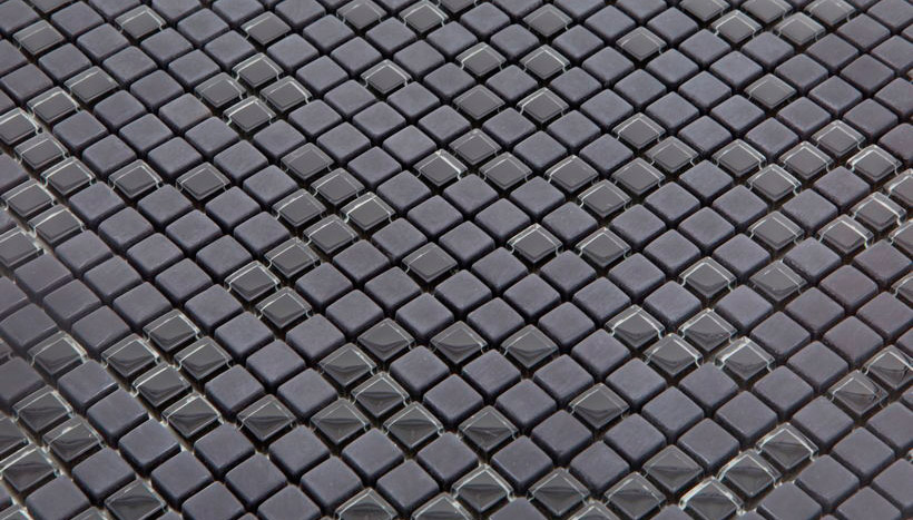 GRAPHITE MIX Vetro Lucida / Opaca Enamel Blends Serie Mosaico Ston Piastrelle & Mosaici