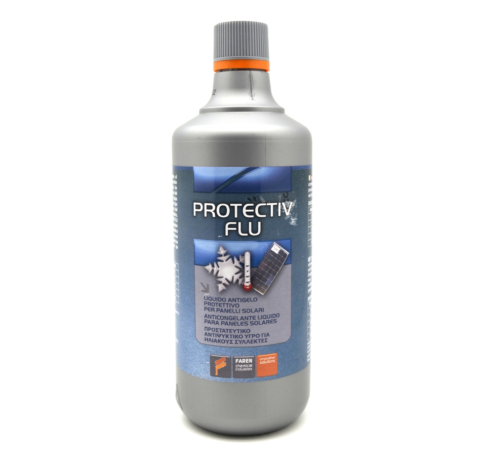 415-V032 LIQUIDO ANTIGELO PROTETTIVO PER PANNELLI SOLARI PROTECTIV FLU Impianti Fotovoltaci Faren Chemical Industries